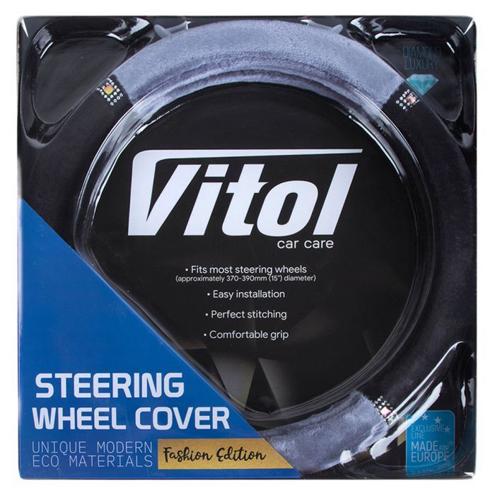 Чохол на руль VITOL M чорн. (VLOD-F93 BK/GY M) зображення 4