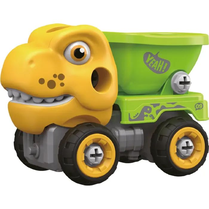 Конструктор Otamanko Машинка-конструктор Тиранозавр самосвал Желтый/зеленый (OTA-123TR)