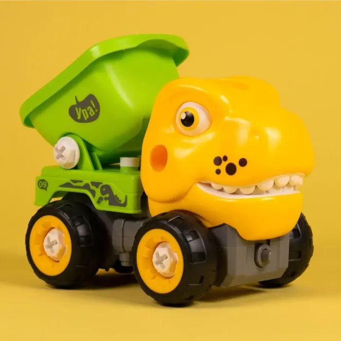 Конструктор Otamanko Машинка-конструктор Тиранозавр самосвал Желтый/зеленый (OTA-123TR) изображение 3