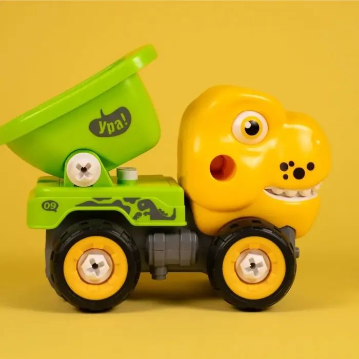 Конструктор Otamanko Машинка-конструктор Тиранозавр самосвал Желтый/зеленый (OTA-123TR) изображение 4
