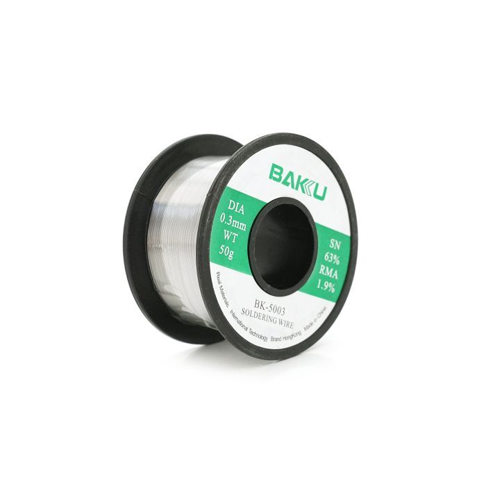 Припой для пайки Bakku BK-5003 0,3mm (Sn 63%, Pb 35.1%,rma1.9%) (BK-5003)