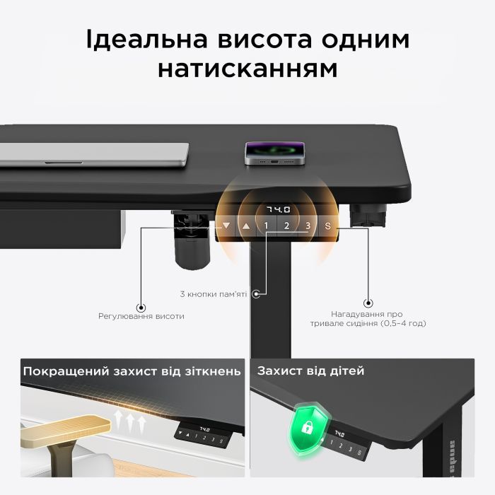 Комп'ютерний стіл Anda Seat Xtreme White (AD-D-DD1-1400-07-W) зображення 11
