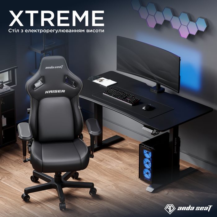 Комп'ютерний стіл Anda Seat Xtreme White (AD-D-DD1-1400-07-W) зображення 2