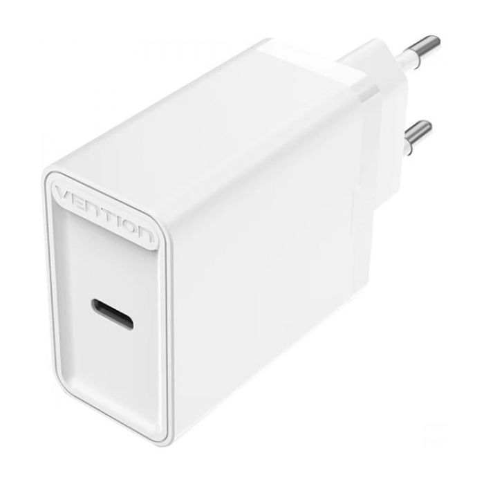 Зарядний пристрій Vention 1xUSB-C PD20W QC4.0 white (FADW0-EU)