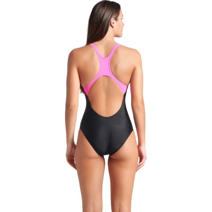 Купальник Arena Graphic Swimsuit Swim Pro Back 009024-590 чорний, рожевий 38 (3468337554042) зображення 2