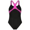 Купальник Arena Graphic Swimsuit Swim Pro Back 009024-590 чорний, рожевий 38 (3468337554042) зображення 8
