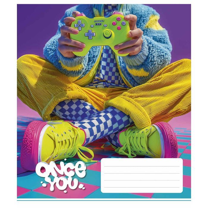 Зошит Школярик Once You 48 аркушів клітинка (048-3604K) зображення 2