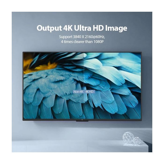 Кабель мультимедійний HDMI M to HDMI M 2.0m V2.0 4K60Hz PVC Vention (AAIBH) зображення 6