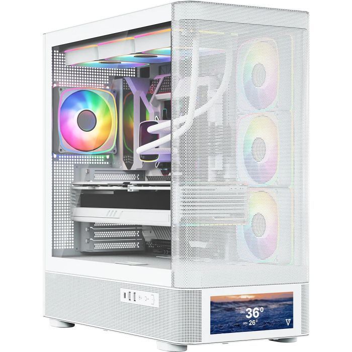 Корпус для ПК Modecom VOLCANO AQ500 ARGB LCD 6,2 (MC-A-AQ500-4FA-W) изображение 2