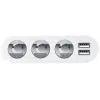 Зарядное устройство HOCO 2xUSB 10.5W + 3x car socket silver (6957531050896) изображение 3