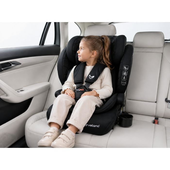 Автокресло Velano Flexo i-Size 76150 см, ISOFIX + Top Tether/ремінь, black (48413) изображение 6