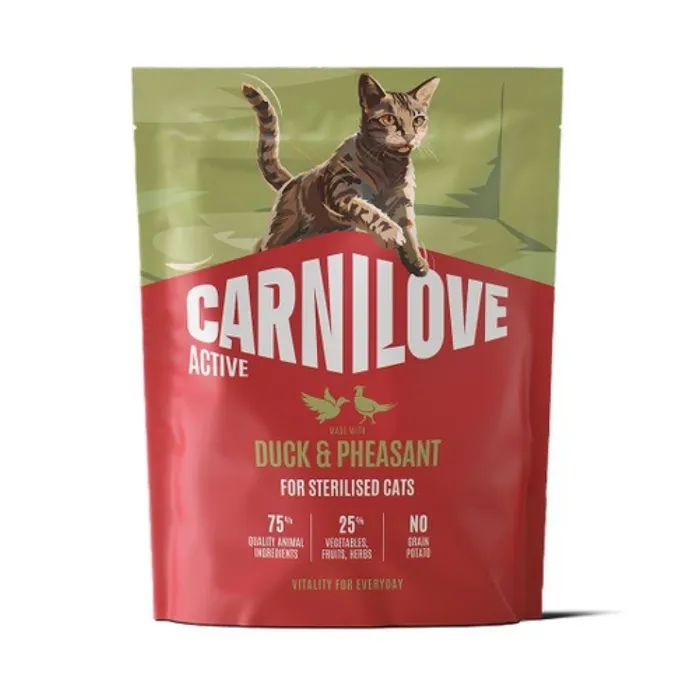 Сухий корм для кішок Carnilove Active Duck & Pheasant Sterilised 400 г (8595602581726)