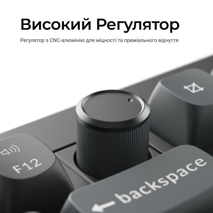 Клавіатура Keychron V3 Ultra Keychron Red Switch RGB UA Black (V3U-D1-UA) зображення 15