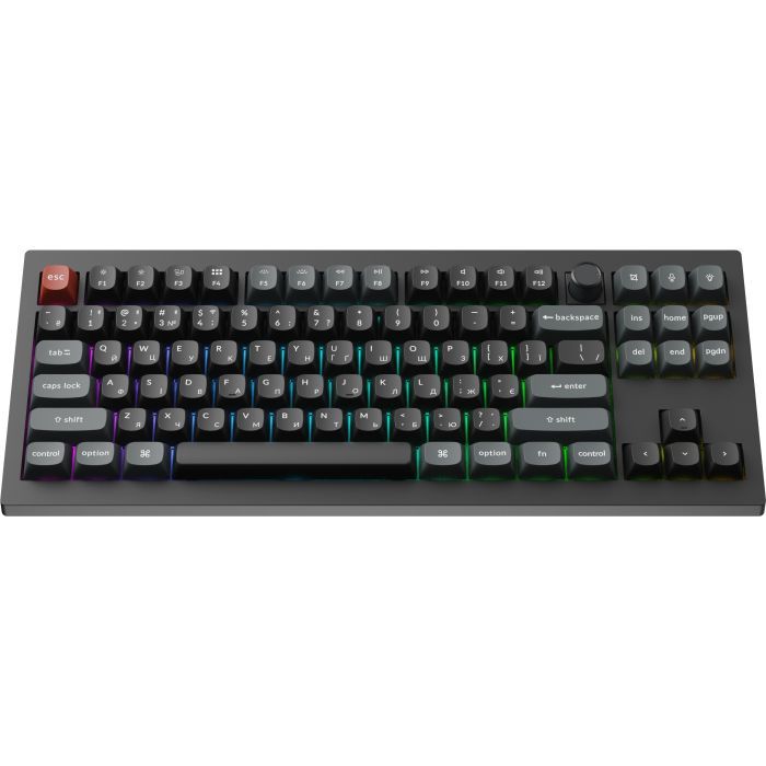 Клавіатура Keychron V3 Ultra Keychron Red Switch RGB UA Black (V3U-D1-UA) зображення 2