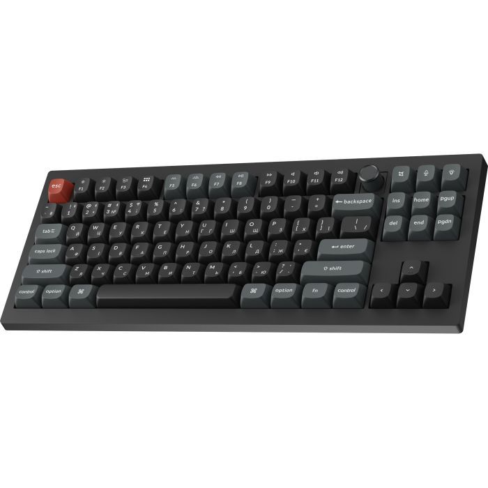 Клавіатура Keychron V3 Ultra Keychron Red Switch RGB UA Black (V3U-D1-UA) зображення 4