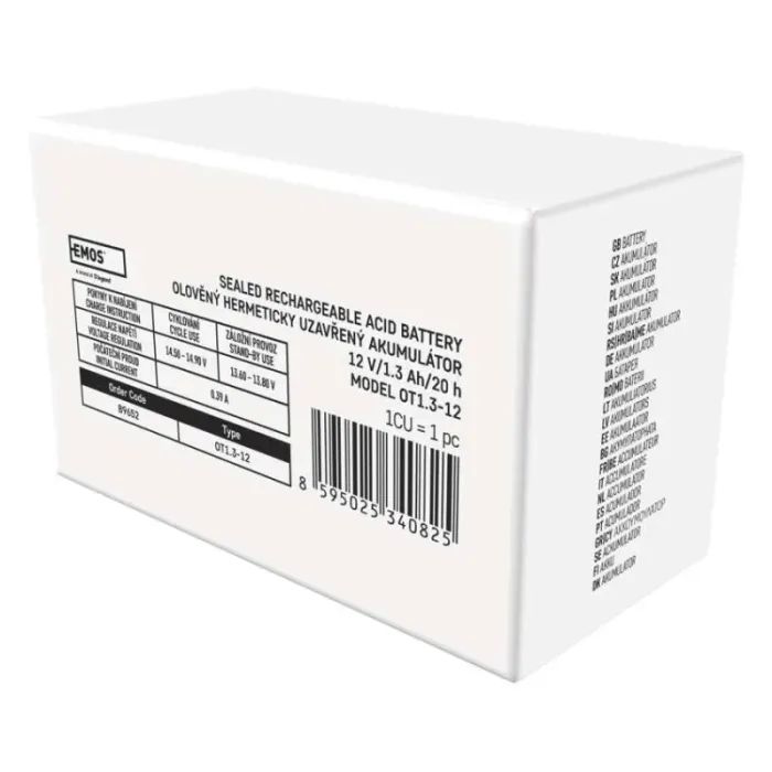 Батарея до ДБЖ EMOS 12V 1.3Ah (B9652) зображення 10