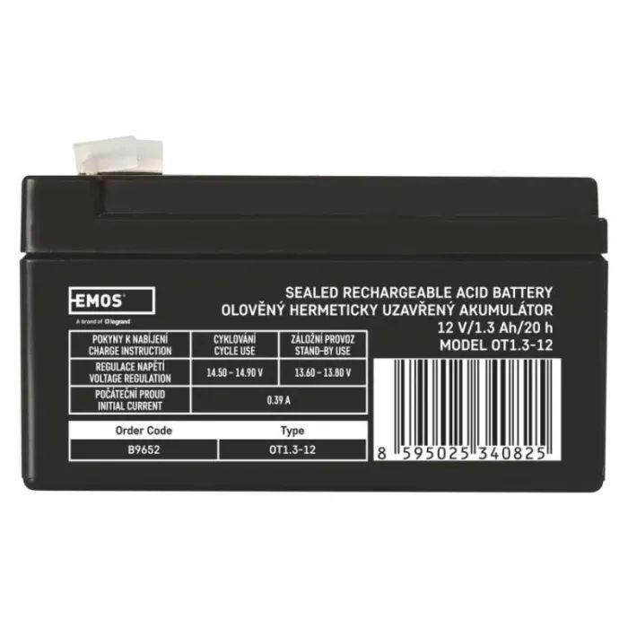 Батарея до ДБЖ EMOS 12V 1.3Ah (B9652) зображення 2