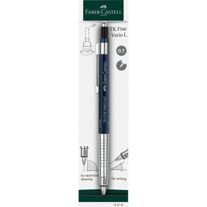 Карандаш механический Faber-Castell TK-Fine VARIO L Indigo, диаметр 0,7 мм (32590)