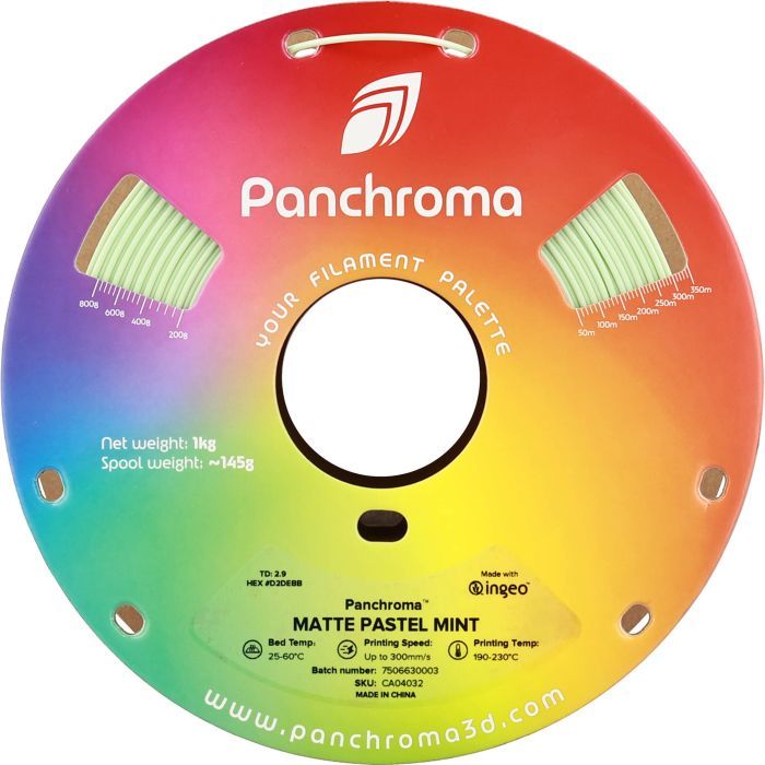 Пластик для 3D-принтера Polymaker PLA PANCHROMA MATTE 1,75mm 1kg PASTEL MINT (CA04032) зображення 2