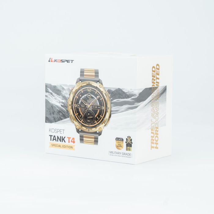 Смарт-годинник KOSPET TANK T4SE GOLD (6978602500621) зображення 10