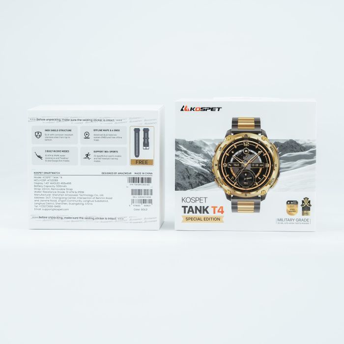 Смарт-годинник KOSPET TANK T4SE GOLD (6978602500621) зображення 11