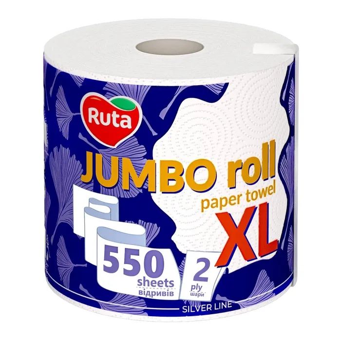 Бумажные полотенца Ruta Jumbo XL 2 слоя 550 отрывов (4820202898214)
