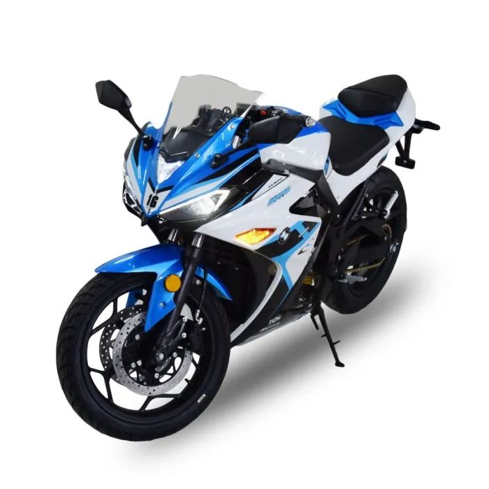Электроскутер TV6 mid-drive FST 3000W 72V 60Ah white & blue (291186)