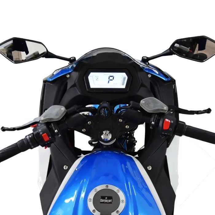 Электроскутер TV6 mid-drive FST 3000W 72V 60Ah white & blue (291186) изображение 4