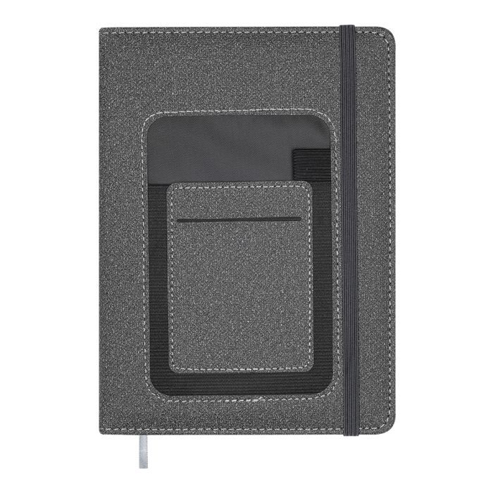 Еженедельник Buromax недатированный COMBI, A5, серый, штуч.кожа 336 страниц (BM.20500-09)