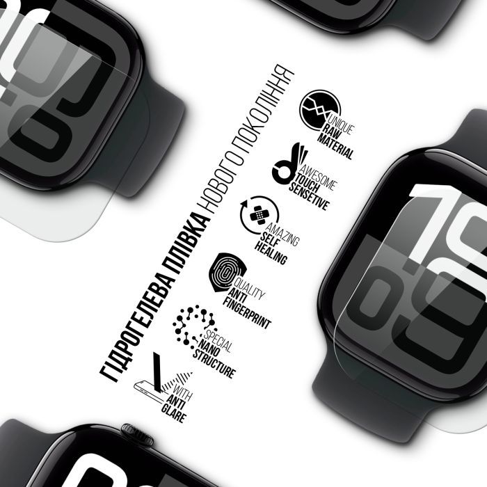 Плівка захисна Armorstandart Matte hydrogel Apple Watch 10 42mm 6 pcs (ARM91989) зображення 2