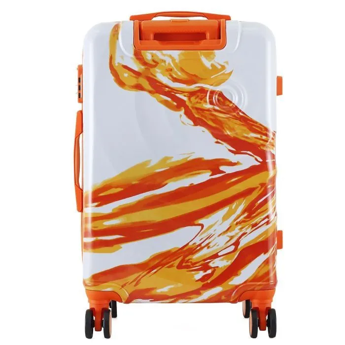 Чемодан Semi Line 24" (M) White/Orange Print (T5655-2) (DAS303817) изображение 4