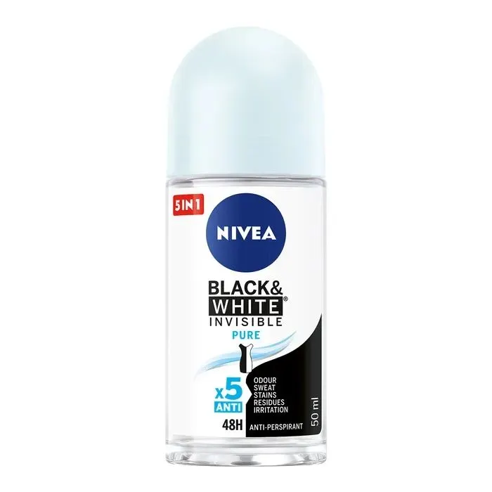 Антиперспірант Nivea Black & White Invisible Pure 50 мл (4006000032450)