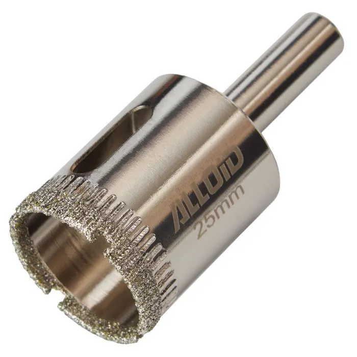 Сверло Alloid Base, корончате, алмазне, по склу та кераміці, 25мм (GS-50025)
