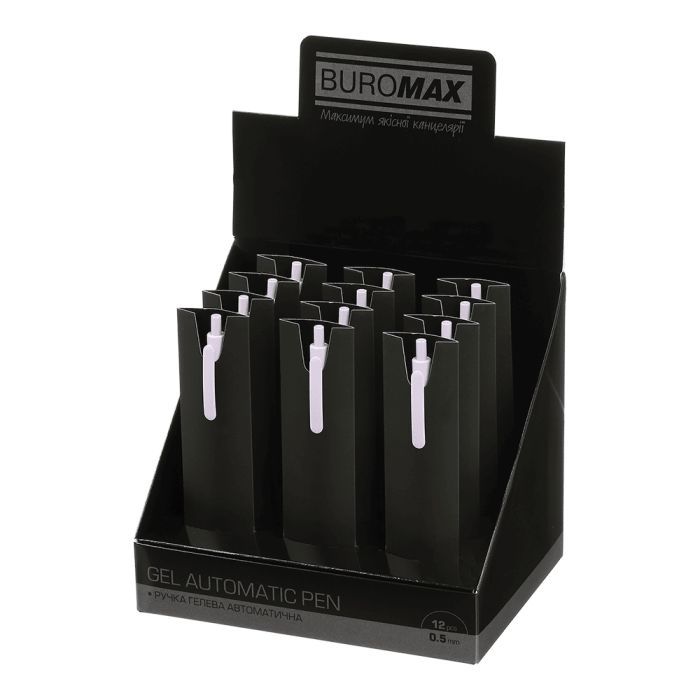 Ручка гелева Buromax автоматична MIST, 0,5 мм, сині чорнила, блакитна (BM.83103-14) зображення 4