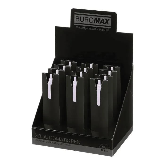 Ручка гелевая Buromax автоматическая MIST, 0,5 мм, синие чернила, лаванда (BM.83103-39) изображение 4
