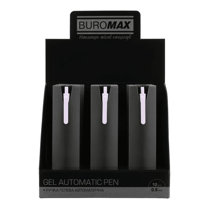 Ручка гелева Buromax автоматична MIST, 0,5 мм, сині чорнила, блакитна (BM.83103-14) зображення 5