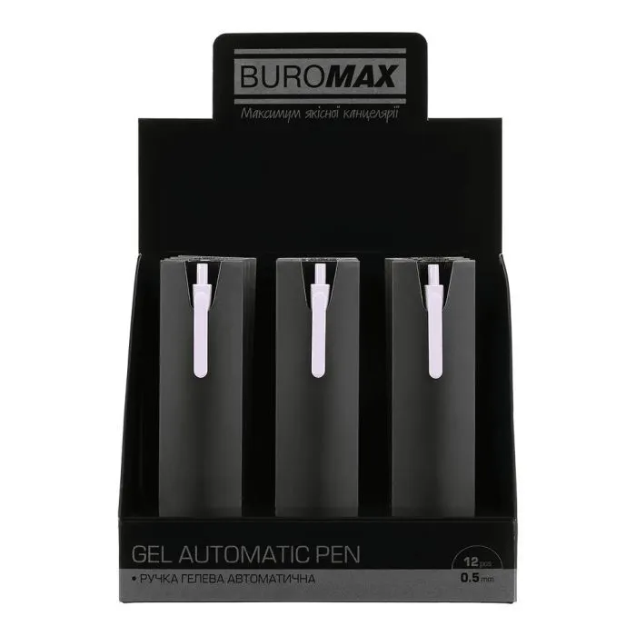 Ручка гелевая Buromax автоматическая MIST, 0,5 мм, синие чернила, лаванда (BM.83103-39) изображение 5