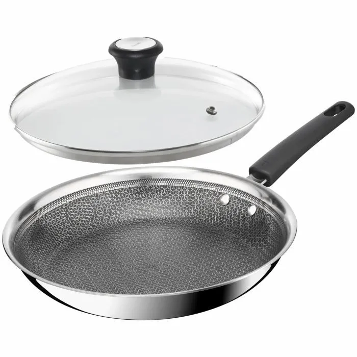 Сковорода Tefal Emotion+ Power 28 см з кришкою (SET_E3410655)