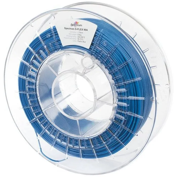 Пластик для 3D-принтера Spectrum S-Flex 90A 1.75mm 0.5kg BLUE, PACIFIC (80257)
