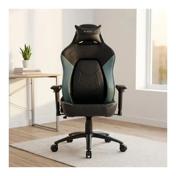 Кресло игровое AGN 4 класс, 150кг, черно-синее (AGN09-17) изображение 10