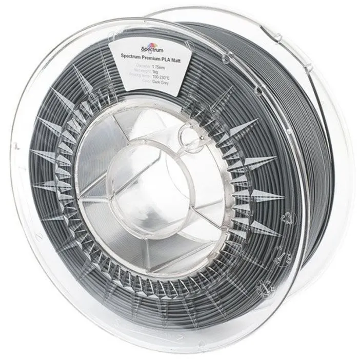 Пластик для 3D-принтера Spectrum PLA Matt 1.75mm 1kg Grey, Dark (80238)