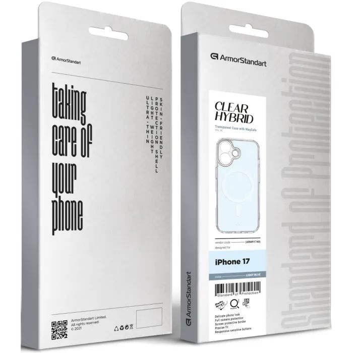 Чехол для мобильного телефона Armorstandart Clear Hybrid MagCase Apple iPhone 17 Pink (ARM91741) изображение 3