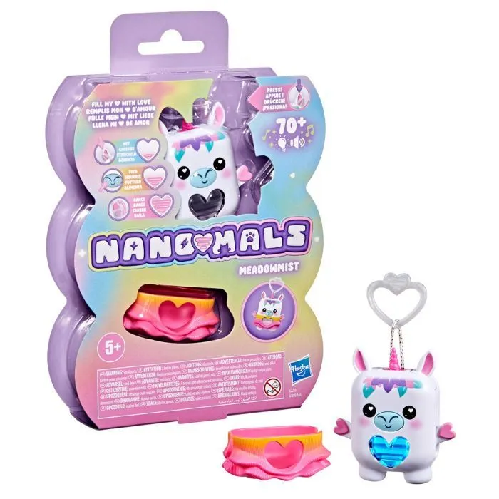 Интерактивная игрушка Nanomals S1 – Белый единорог (G2210)