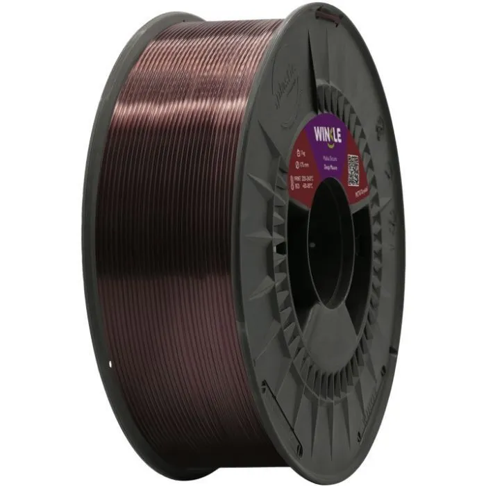 Пластик для 3D-принтера WINKLE PETG Crystal 1.75mm 1kg, Deep purple (PET01000175MALOSCWNK)
