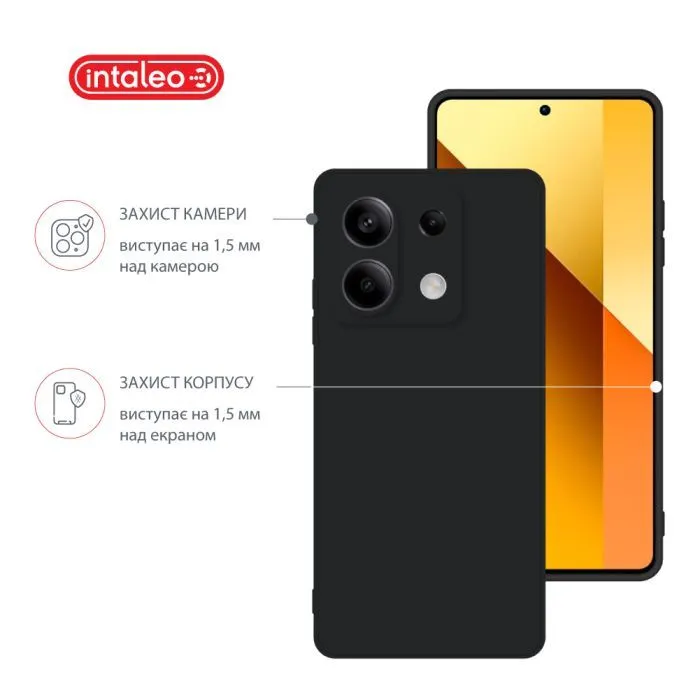 Чохол до мобільного телефона Intaleo SoftShell Xiaomi Redmi Note 13 5G Black (1283126592089) зображення 3