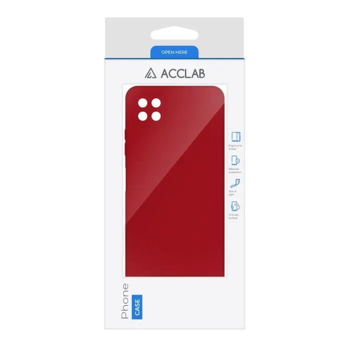 Чохол до мобільного телефона ACCLAB SoftShell Samsung Galaxy A22 5G Red (1283126557255) зображення 2