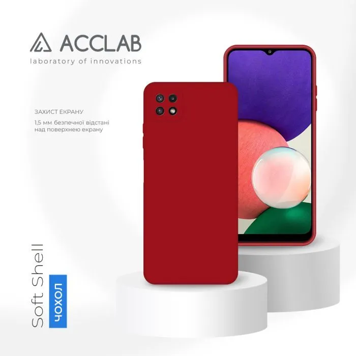 Чохол до мобільного телефона ACCLAB SoftShell Samsung Galaxy A22 5G Red (1283126557255) зображення 4