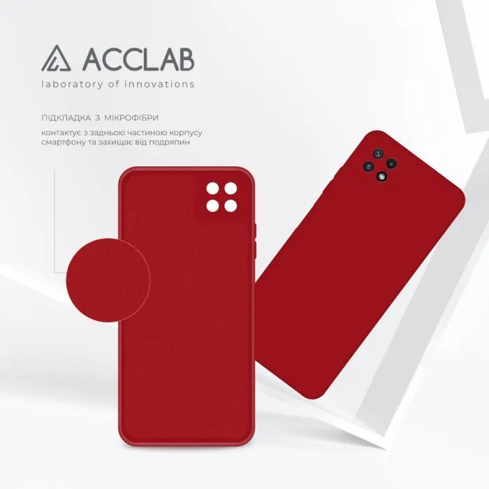 Чохол до мобільного телефона ACCLAB SoftShell Samsung Galaxy A22 5G Red (1283126557255) зображення 5