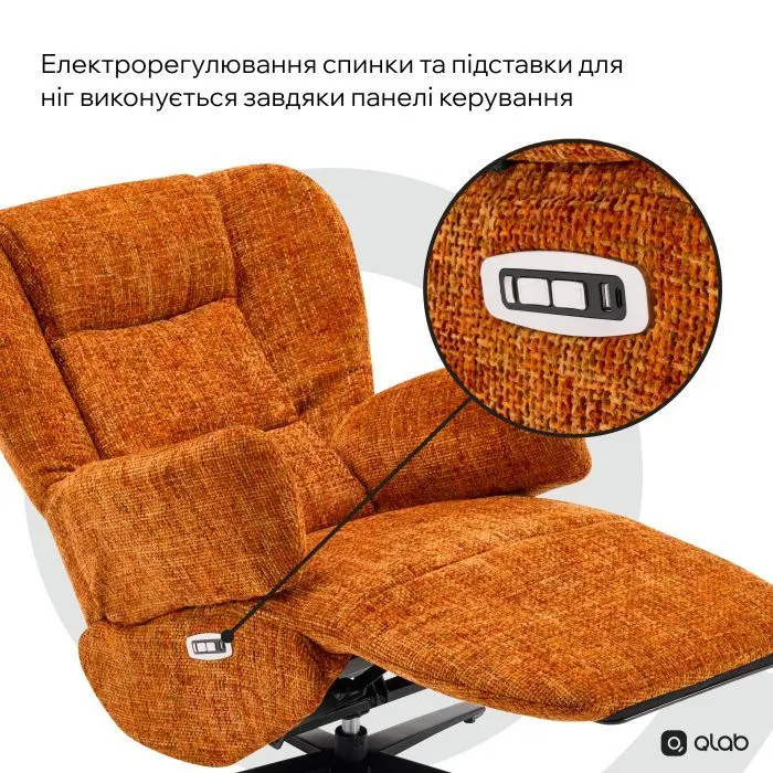 Офісне крісло Qlab RCT240BR Grey (RCT240BR) зображення 9