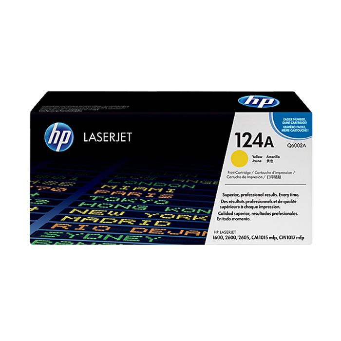 Картридж HP CLJ  124A Yellow, CLJ 1600/2600 (Q6002A)